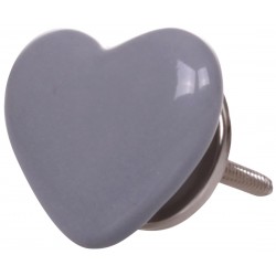 Gałki Meblowe Serce Chic Antique Szare