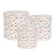Okrągłe Pojemniki Tekturowe w Kwiaty A Clayre & Eef