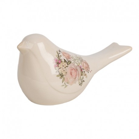 Ceramiczny Ptaszek w Kwiaty H Clayre & Eef