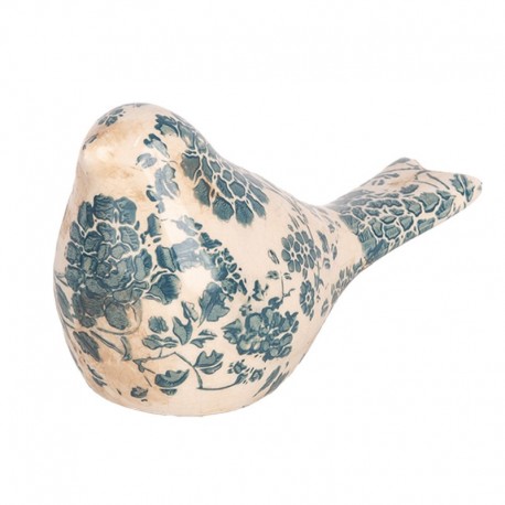 Ceramiczny Ptaszek w Kwiaty J Clayre & Eef