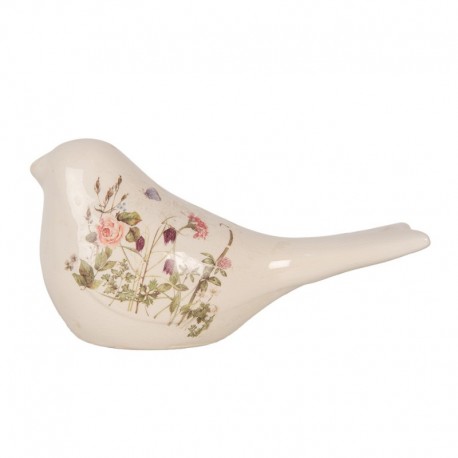 Ceramiczny Ptaszek w Kwiaty N Clayre & Eef
