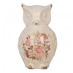 Ceramiczna Sowa w Kwiaty A Clayre & Eef