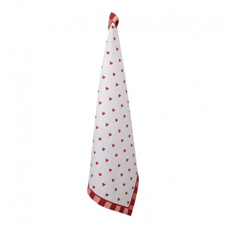 Ściereczka Kuchenna w Kratę i Serca B Clayre & Eef