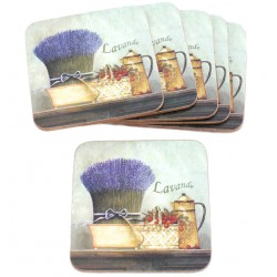 Podkładki Korkowe Pod Kubek Bukiet Lawendy