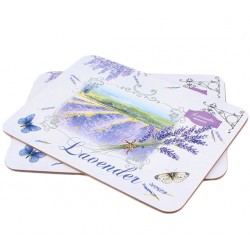 Podkładki Korkowe Lawendowe