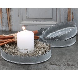 Metalowe Tace Okrągłe 3szt.