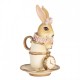 Figurka Królik z Zegarkiem H Clayre & Eef