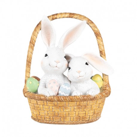 Ozdobne Zajączki w Koszyczku Clayre & Eef