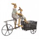 Figurka Wielkanocna Zajączki Na Rowerze Clayre & Eef