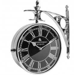 Zegar Kolejowy Belldeco Srebrny