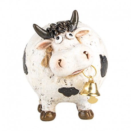 Figurka Ozdobna Krówka z Dzwoneczkiem Clayre & Eef
