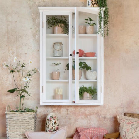Biała Witryna Ścienna Chic Antique Marsylia B