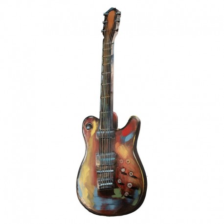 Metalowa Gitara Ozdobna na Ścianę Clayre & Eef