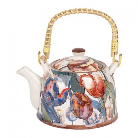 Dzbanek z Zaparzaczem Ceramiczny E Clayre & Eef