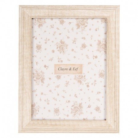 Ramka Na Zdjęcie Ozdobna Beżowa A Clayre & Eef