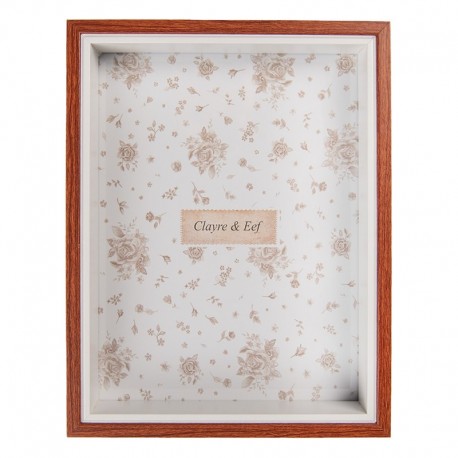Ramka Na Zdjęcie Ozdobna Brązowa L Clayre & Eef