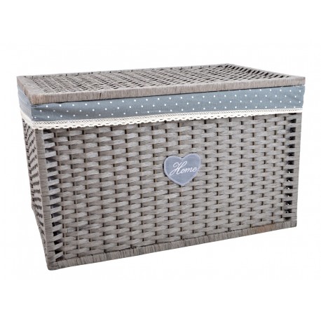 Kosz Wiklinowy Biały Duży 1