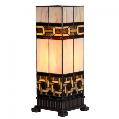 Lampa Stołowa Tiffany Słupek M Clayre & Eef