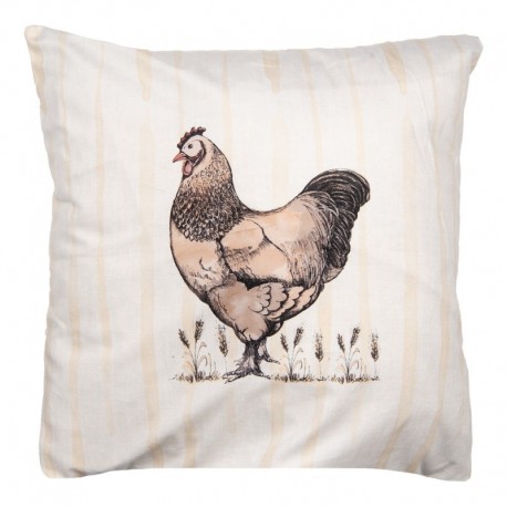 Poszewka Na Poduszkę Ozdobną z Kurami B Clayre & Eef