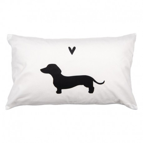 Poszewka Na Poduszkę Ozdobną z Jamnikiem A Clayre & Eef