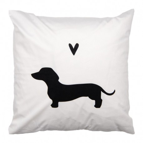 Poszewka Na Poduszkę Ozdobną z Jamnikiem B Clayre & Eef