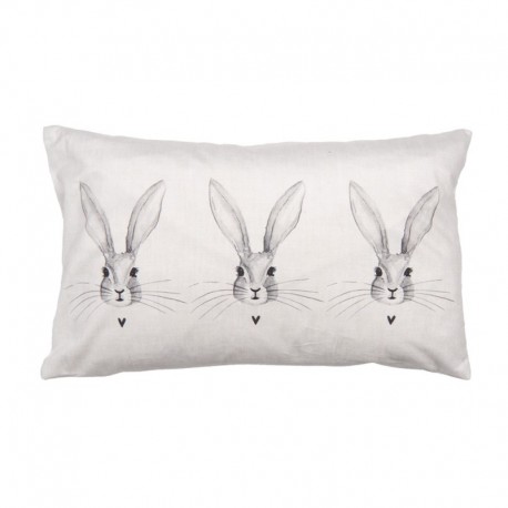 Poszewka Na Poduszkę Ozdobna z Zającami A Clayre & Eef