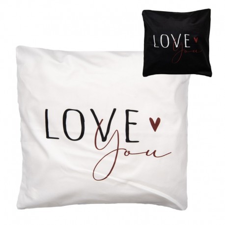 Poszewka Na Poduszkę Ozdobna z Napisami C Clayre & Eef