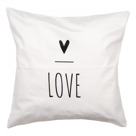 Poszewka Na Poduszkę Ozdobna z Napisami D Clayre & Eef