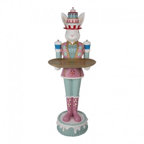 Wysoka Figurka Zając z Tacą C Clayre & Eef