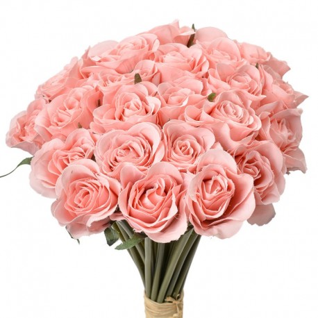 Sztuczny Bukiet Róż Różowy Clayre & Eef