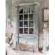 Witryna w Stylu Prowansalskim Postarzana Blanc Mariclo