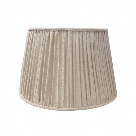 Lniany Abażur Biały Plisowany C Blanc Mariclò