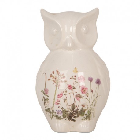 Ceramiczna Sowa w Kwiaty B Clayre & Eef