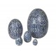 Metalowe Jajo Belldeco Fiore Blue A
