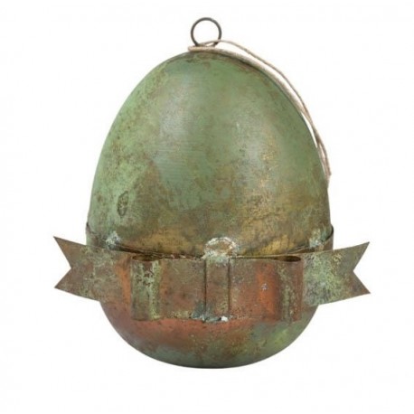 Metalowe Jajo Belldeco Garden Green Wiszące B