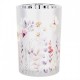 Szklany Lampion Na Tealight w Kwiaty G Clayre & Eef
