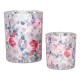 Szklane Lampiony Na Tealight w Kwiaty C 2 szt. Clayre & Eef