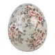 Ceramiczna Jajo Ozdobne w Kwiaty A Clayre & Eef
