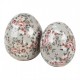 Ceramiczna Jajo Ozdobne w Kwiaty A Clayre & Eef