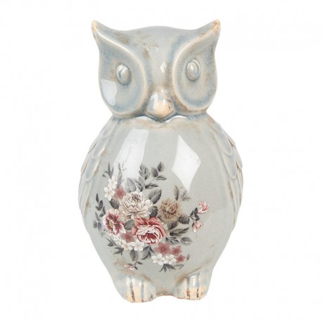 Ceramiczna Sowa w Kwiaty D Clayre & Eef