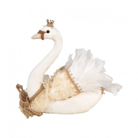Materiałowy Łabędź Clayre & Eef