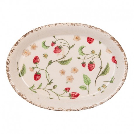 Ceramiczna Patera w Poziomki Clayre & Eef