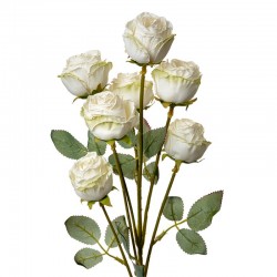 Sztuczne Kwiaty Białe Róże 55 cm Clayre & Eef
