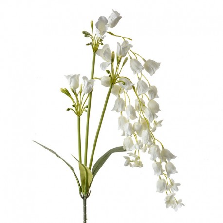 Sztuczne Kwiaty Białe Konwalie 80 cm Clayre & Eef