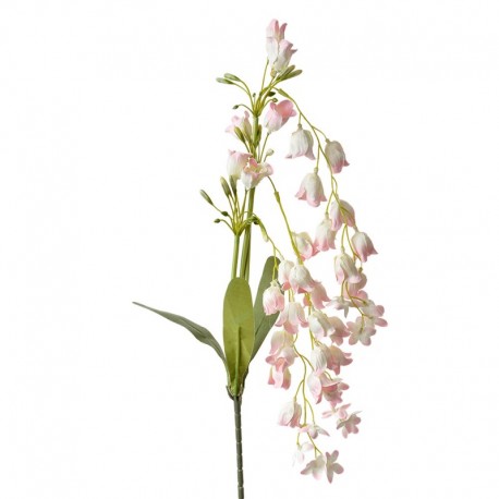 Sztuczne Kwiaty Biało - Różowe Konwalie 80 cm Clayre & Eef