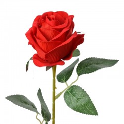 Sztuczny Kwiat Róża Czerwona 50 cm Clayre & Eef