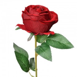 Sztuczny Kwiat Czerwona Róża 50 cm Clayre & Eef
