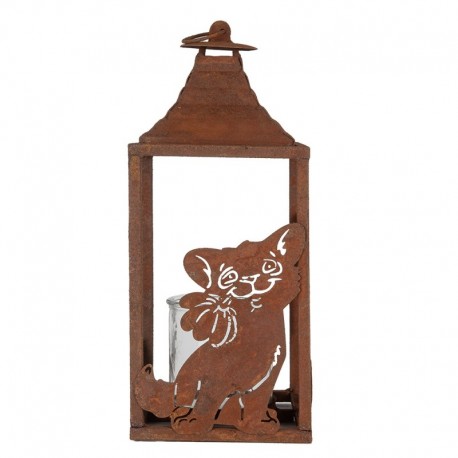 Metalowy Lampion z Kotkiem Clayre & Eef
