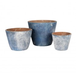 Donice Belldeco Garden Old Antique Blue kpl. 3 szt.