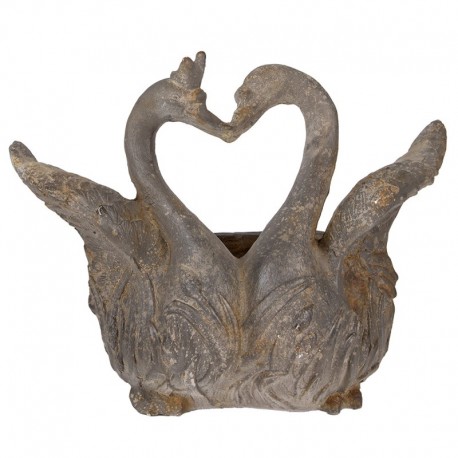 Osłonka Na Doniczkę Łabędzie Clayre & Eef